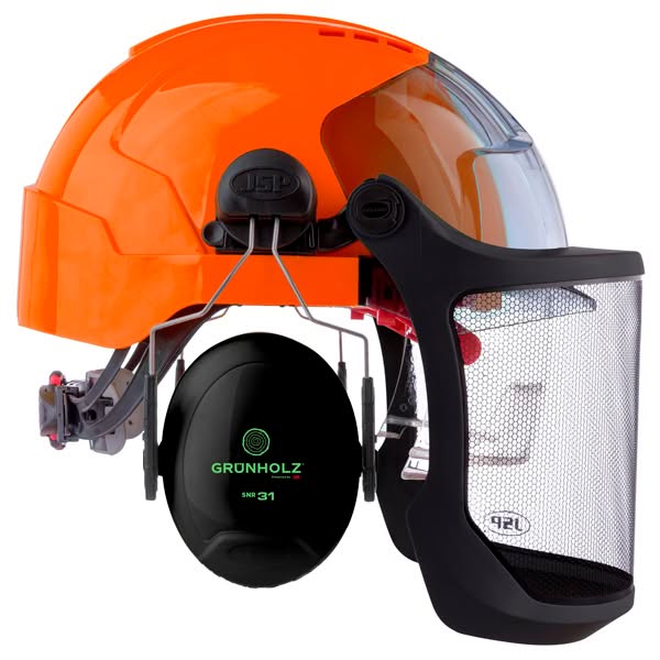 Casco Grünholz forestal orange - Imagen 3