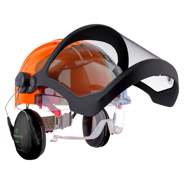 Casco Grünholz forestal orange - Imagen 4